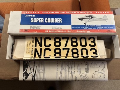 Sig Piper Super Cruiser RC / Control line / Free Flight  Airplane Kit 36'' WingSp