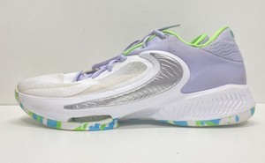 Nike Zoom Freak 4 Action Grape Barely Volt Basketball Shoes Men's Size 12