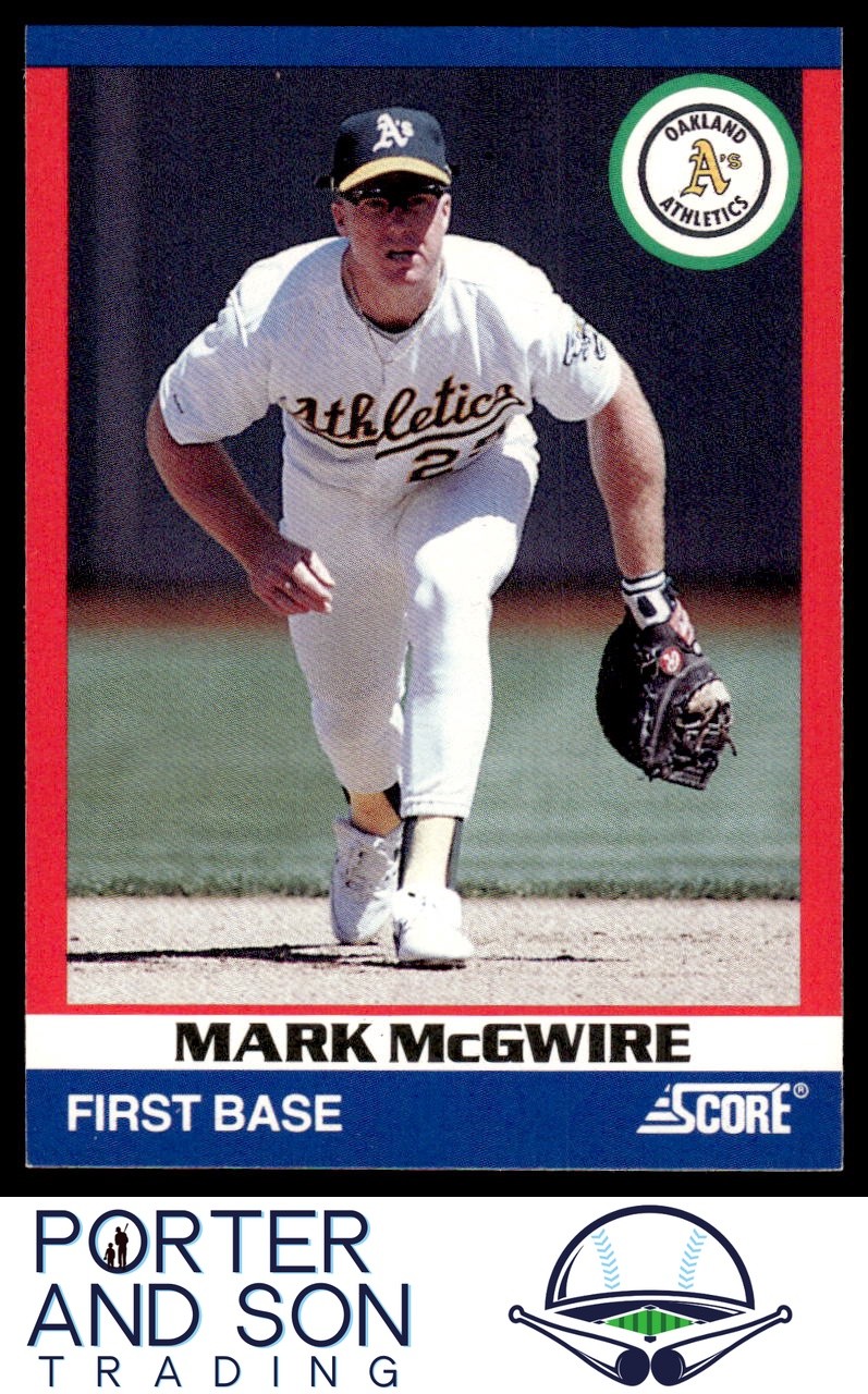 Mark McGwire 1991 Score 100 Superstars #39 Oakland Athletics Baseball Card