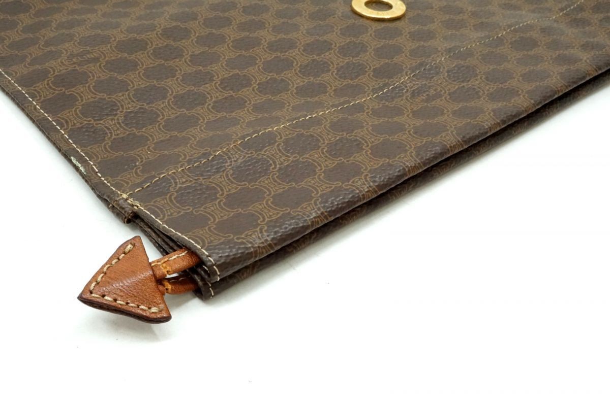 Celine Macadam Pattern Drawstring Clutch Bag Vint… - image 7