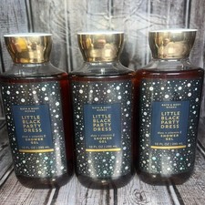 Lot of 3 Bath & Body Works Little Black Party Dress Shower Gel NEW