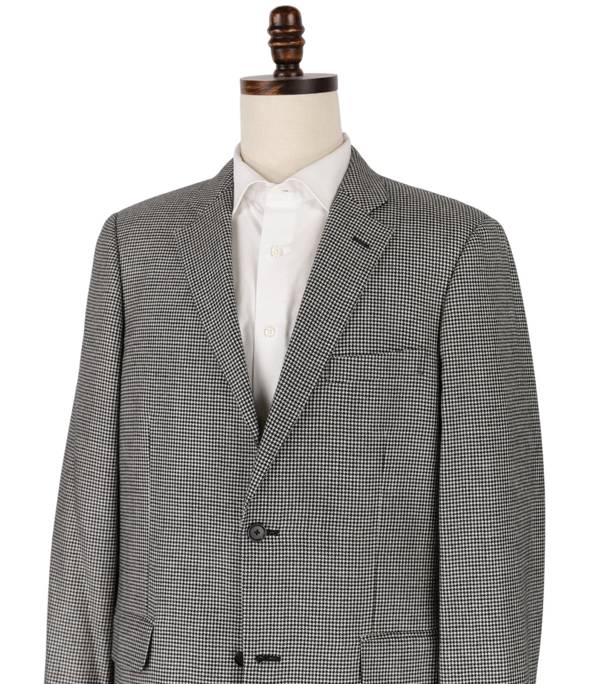 Abrigo deportivo Loro Piana John W Nordstrom 100 % cachemir 42L negro blanco pata de gallo Foto 4 de 4