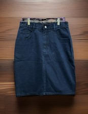 Jeanjer Jeans By Jordache Dark Wash Blue Denim Skirt Size 9/10 Vintage 1990s