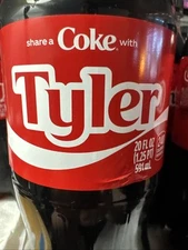 Share a Coke with    Tyler    2025 Personalized Gift Coca Cola Bottle 20oz