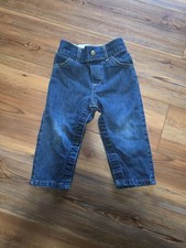 Vintage Lee Baby Toddler Denim Jeans USA Union Made 100 Cotton Size 24 Months