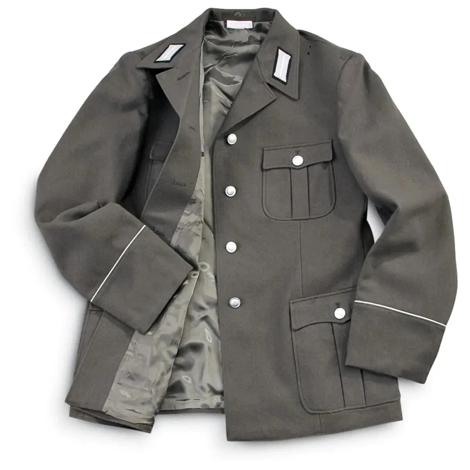 Authentic East German Army Uniform Jacket Army Surplus 100% Wool Outer Material - Image 2 of 2