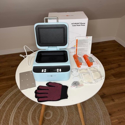 HTVRONT H17 3D Phone Case Heat Press Sublimation Machine Bundle Blue - Afbeelding 2 van 8