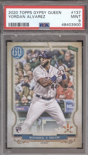 2020 Topps Gypsy Queen Yordan Alvarez #137 PSA 9
