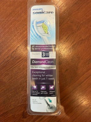 3 Philips Sonicare Diamond electric toothbrush Replacement head