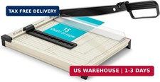 12" Guillotine Paper Cutter Paper Trimmer Accurate Cutting with Safety Guard,15