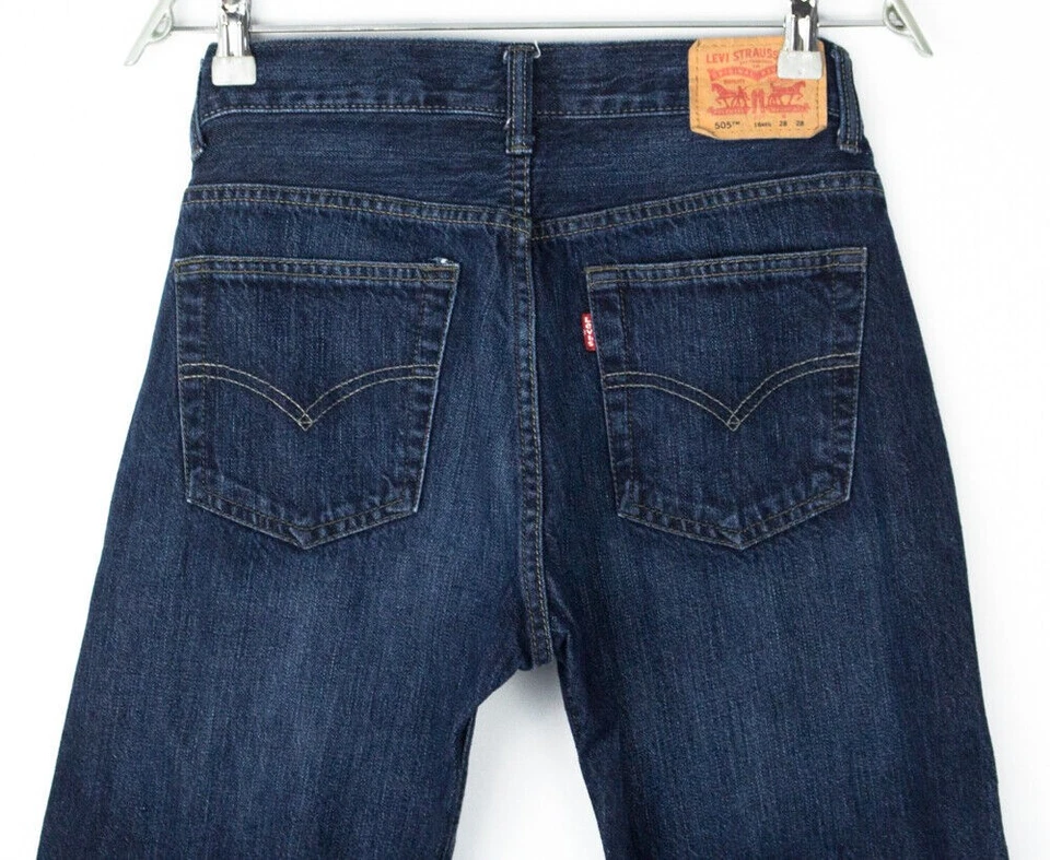 Levi's Strauss & Co Hombre 505 Estándar Elástico Ajustado Vaqueros Talla W28 L28 - Imagen 4 de 4