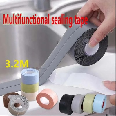 1 Roll PVC Sealing Strip Tape for Bathroom, Kitchen & Toilet Caulking