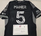 Nashville SC JACK MAHER Signed Match Used Soccer Jersey 2024 Season BLACK