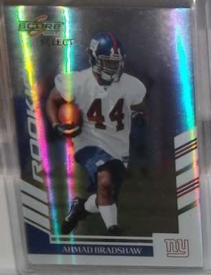 2007 Donruss Score Select AHMAD BRADSHAW (Giants) Rookie Card #412 131/599