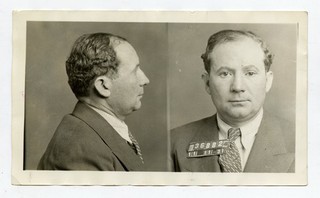 Vintage 1931 NYC Mugshot Hyman Curly Holtz Murder Inc. Associate Gangster Photo