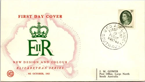 Australia FDC 1963 Elizabethan Series - Adelaide SA - J28216
