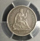 1866 S PCGS XF-40 Liberty Seated Half Dime