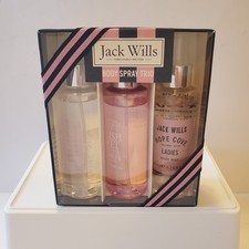 Jack Wills Body Spray Trio 125ml Hope Cove Velvet Signature Womens New Boxed
