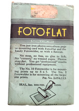 1930-40 FOTO FLAT iron on photos mounting  album page FOR KEEPING PHOTO'S FLAT