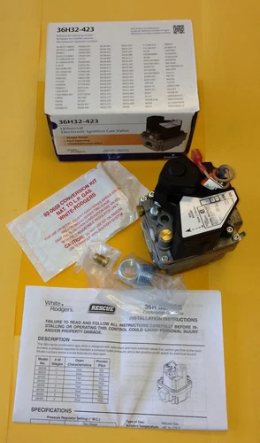 36H32 423 White-Rodgers Emerson Furnace Gas Valve  Brand New!  Honeywell
