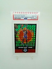 2019 PANINI MOSAIC ANTHONY DAVIS JAM MASTERS GREEN MOSAIC GRADED PSA 10