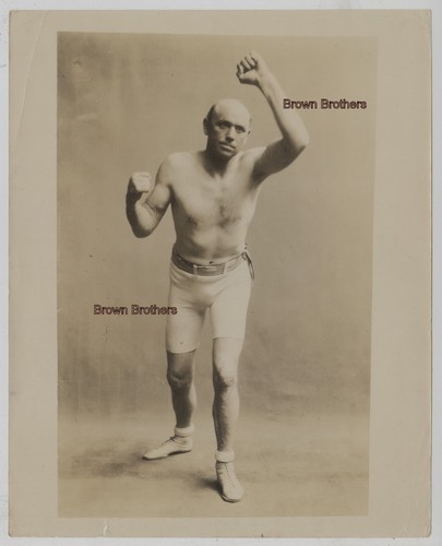 Foto Boxe HOF Tre Divisioni Campione del Mondo Boxer Bob Fitzsimmons 1880-1890