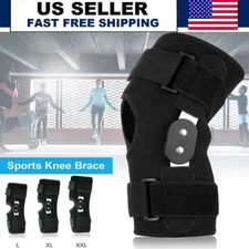 Compression Knee Brace Hinged Sleeve Joint Support Open Patella Stabilizer Wrap