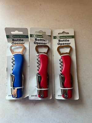 NEW 3-pack lot DO IT BEST Smart Savers Hand Held Bottle Opener Can Opener