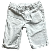 Youth Girls The Childrens Place White Wash Denim Bermuda Shorts - Sz 6