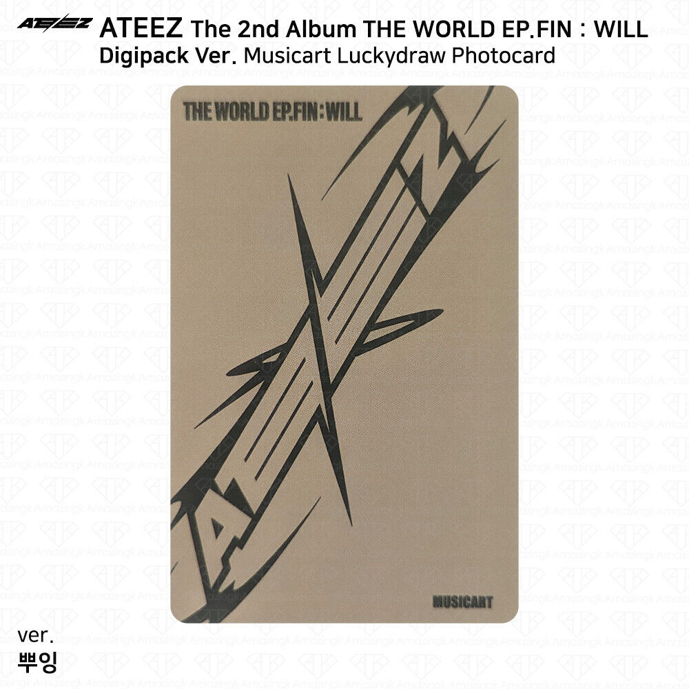 ATEEZ The 2nd Album WORLD EP.FIN WILL Musicart Lucky Draw ATEEZ The 2nd Album WORLD EP.FIN WILL Musicart Lucky Draw