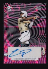 2023 Leaf Perfect Game Metal  CHRISTOPHER PATTERSON  🔥 Auto 1/1 Pink Marble