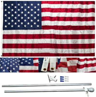 Valley Forge All-American Series USA 3'x5' Aluminum Flagpole Kit - Made in USA