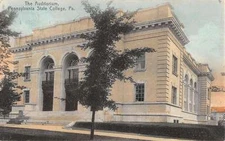 State College Pennsylvania Auditorium Street View Antique Postcard K41415