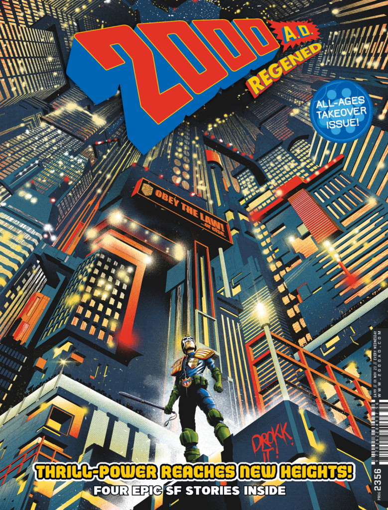 2000AD PROG 2356 REGENED  1st NOV 2023  REBELLION  N/M  CADET DREDD