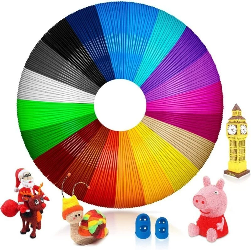 3D Stifte Set 3D-Druck-Stift mit 12 Farben 120ft PLA-Filament 3D Pen DIY Kinder, - Bild 2 von 4