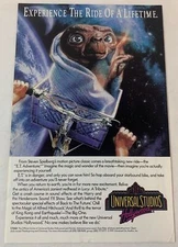 1991 Universal Studios Hollywood ad page ~ E.T. - EXPERIENCE THE RIDE