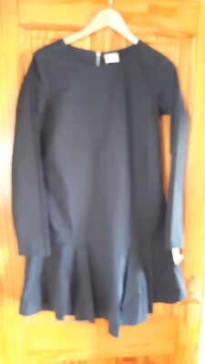 Women's Navy Dress With Hem Detail Size 10