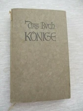 Bible German edit. by M.Buber, F. Rosenzweig, the book of  Kings,1926. cs2562.