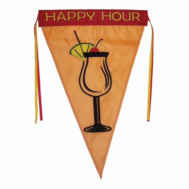 Cocktail Pennant Garden Flag Happy Hour Party eBay