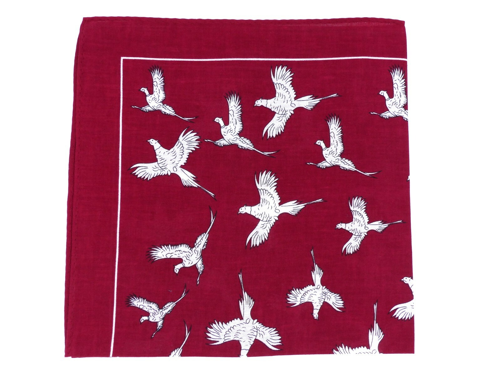 New Large Cotton Square Handkerchiefs Hankies Pheasant Neckerchief