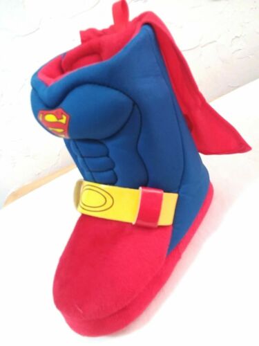 Toddler Superman Slipper/Shoes Size "5/6" Blue/Red Super Comfortable - Picture 1 of 1