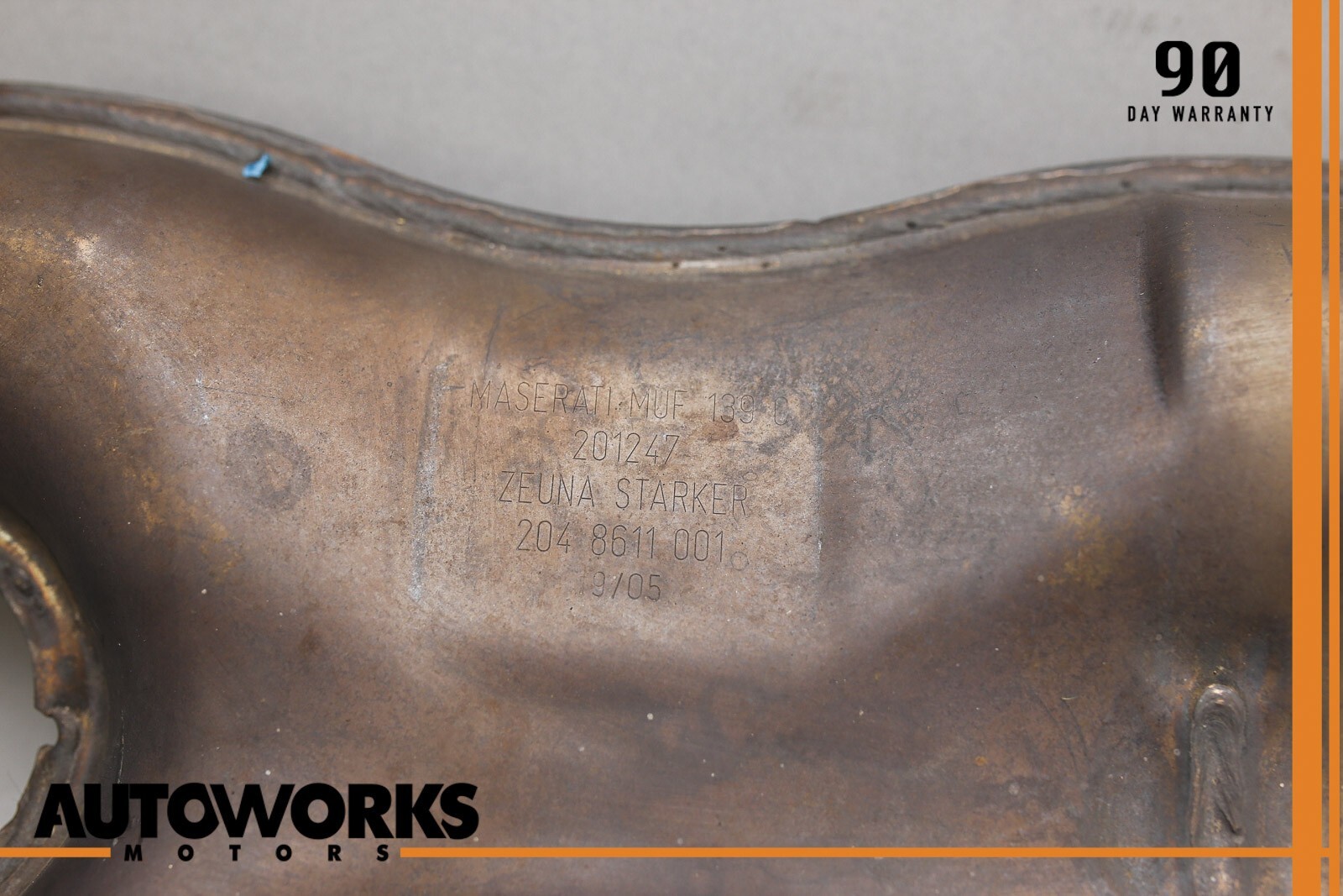 05-07 Maserati Quattroporte M139 Exhaust Mid Pipe Center Resonator Silencer OEM