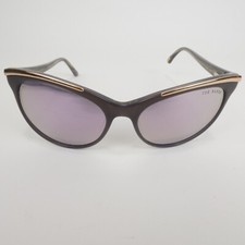 Ted Baker Womens Sunglasses Cat Eye Shape Mirrored Lens Gray Frame TB107