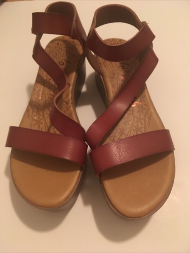 BLOWFISH Malibu Strappy Platform Block Sandals Vegan Leather Size 11. Great Con. - Picture 12 of 12