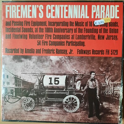 Firemen's Centennial Parade FOLKWAYS LP 1965 VINYL