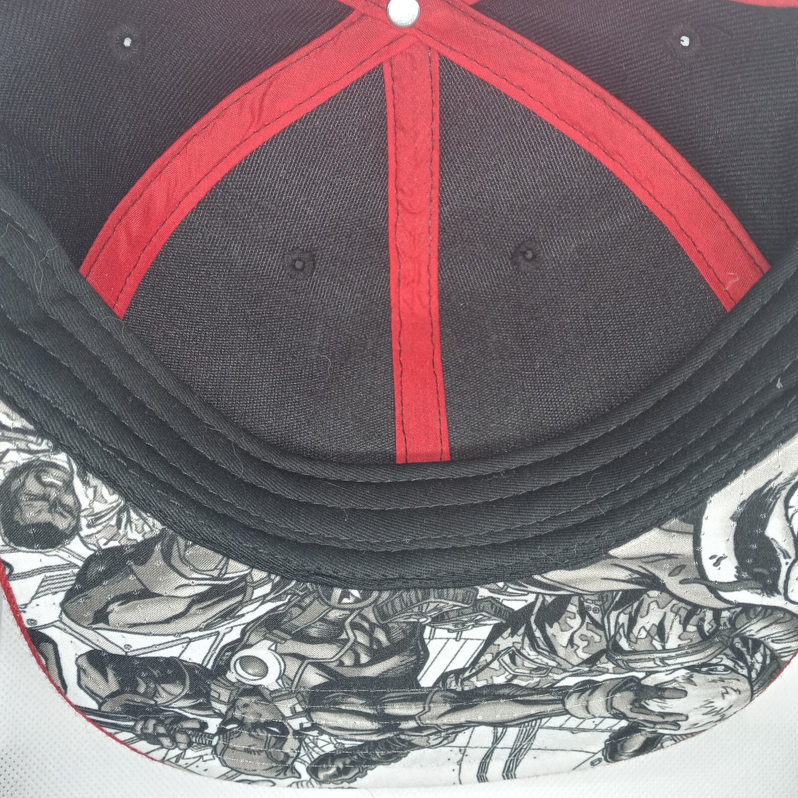 Marvel DEADPOOL Hat Snapback Baseball Cap Flat Bi… - image 5