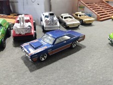 2012 Hot Wheels 68 DODGE DART Muscle Mania #81 Blue 1:64 