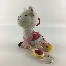 Skip Hop Baby Activity Llama Plush Stuffed Animal Rattle Teether Crinkle Toy
