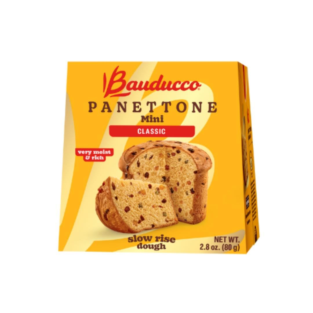 Mini Panettone Cake, Traditional Italian Recipe, Candied Fruit & Raisins, 2.8Oz