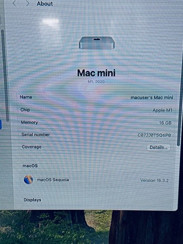Apple Mac mini 2020 M1 8-Core CPU 8-Core GPU 16GB RAM 1TB Flash SSD, Silber - Bild 13 von 16